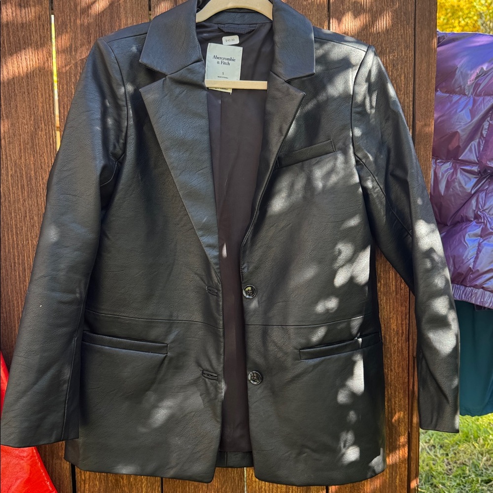 Abercrombie & Fitch Vegan Leather Jacket